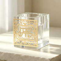 Porte-bougie de Chabbat personnalisé en acrylique, Judaica juive, support de bougie hébreu, décoration de table pour la maison, cadeau de mariage ou de fête