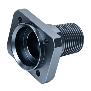 All‑CNC‑machined aluminum alloy external‑thread flange connector with excellent sealing performance Force equilibrium for Sensor - Product Image 4