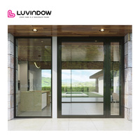 Puerta Pivotante de Aluminio para Piso, Interior Residencial, Texas, con Función de Cierre Automático