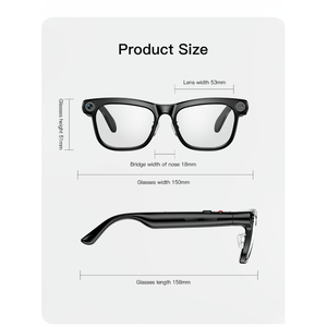 Lunettes intelligentes M08E AI avec caméra 13MP, traduction en temps réel et reconnaissance visuelle - Product Image 1