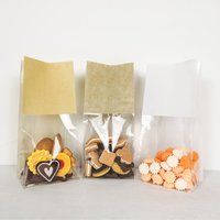 Sacs d'emballage OPP à fond plat pour biscuits, bonbons, collations, chocolats, cadeaux