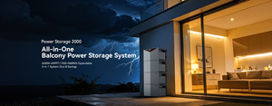 Système de stockage d'énergie tout-en-un Oscal Power Storage 2000 pour balcon, station d'alimentation domestique éco-responsable 1200W - Product Image 3