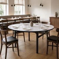 Table ronde modulaire pliable pour banquet, 10 pièces, pour hôtel, mariage, événement, restauration, fête, exposition