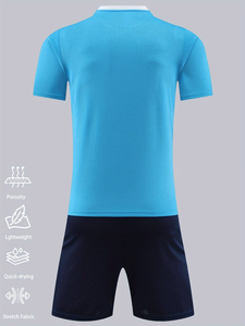 Conjunto de Uniforme de <span class=keywords><strong>Fútbol</strong></span> Personalizado con Sublimación, Transpirable, para Verano, MOQ Bajo, Venta al Por Mayor <span class=keywords><strong>Directa</strong></span> de Fábrica para Equipos - Product Image 6