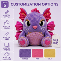 Peluche Poisson Violet Personnalisée Direct Usine en Coton PP Tissu Ultra Doux Anti-Stress Anniversaire - OEM/ODM pour Marques à Marque Blanche