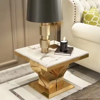 Ensembles de meubles de salon contemporains avec centre en métal et tables d'appoint pour la maison, l'hôtel ou la villa