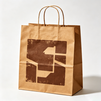 Pochette en papier kraft biodégradable, sac plat à trois soudures personnalisé pour échantillons cosmétiques
