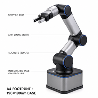 Robot de bureau industriel à 4 axes DR4 pour l'automatisation médicale avec moteur et API pour la manipulation d'échantillons en laboratoire, charge utile de 500 g, portée de 440 mm