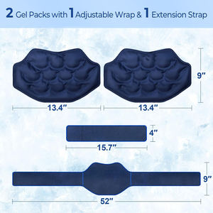 Perlengkapan terapi rehabilitasi perlindungan pinggang bawah, pendingin es lembut dapat digunakan kembali untuk perlindungan pinggang belakang bawah - Product Image 4