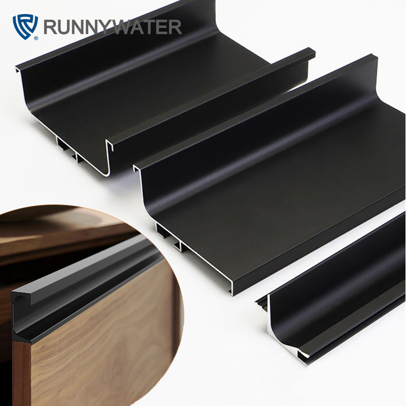 Embedded Gola Hidden Pull Handle Cabinet Kitchen Profiles Handle Kitchen Cabinets Handles Aluminiyam