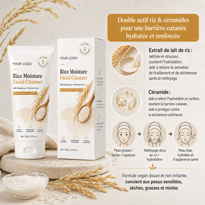 Limpiador Facial de Espuma Suave, Calmante para Piel Seca y con Sensación de Tirantez, Control de Grasa, Hidratación para Piel Sensible, con Leche de Arroz y Ceramida - Product Image 5