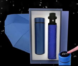 Set Corporativo Promocional, Caja de Regalo de Bienvenida Empresarial Premium con Paraguas con Protección UV y Vaso para Uso en la Oficina - Product Image 3