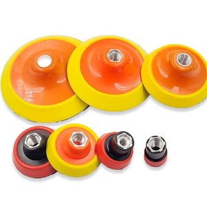 Support de ponçage floqué 30 mm pour meuleuse d'angle avec fixation auto-agrippante, disque de polissage métallique pour voiture - Product Image 2