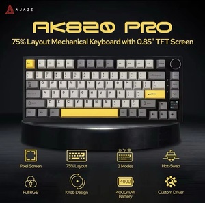 Ajazz ak820 Tri chế độ cơ khí bàn phím 75% nhỏ gọn RGB Backlit 100% chống bóng mờ chơi game bàn phím tất cả các thông số kỹ thuật - Product Image 2