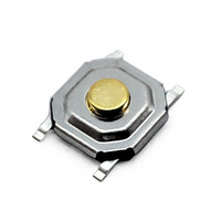 Interrupteur Tactile SMD 4 Broches 5.2x5.2x1.7mm 12V 50mA Micro Bouton Poussoir Tactile Pièces de Réparation pour Télécommande de Voiture
