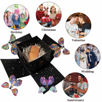 Nouvelle Arrivée Explosion Surprise Box Flying Butterfly Box Fête D'anniversaire DIY Lover Surprise Gift Box
