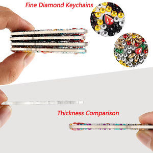 Promozione di Vendita: Kit per Pittura Diamante 5D Fai-da-Te, Portachiavi con Personaggi, Portachiavi con Angeli, Decorazione per Chiavi - Product Image 4