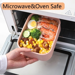 Boîte à bento hermétique, résistante aux micro-ondes et au lave-vaisselle, avec couvercle hermétique, pour adultes, enfants, bureau, école, voyages - Product Image 5