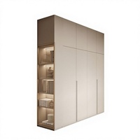 Armoire en bois de style moderne avec panneaux en mélamine, meubles de chambre à coucher