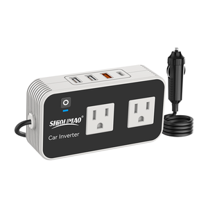 Ngoài trời cắm trại du lịch <span class=keywords><strong>200W</strong></span> xe biến tần máy tính xách tay Car Charger Adapter DC 12V để AC 110V sửa đổi Sine Wave xe <span class=keywords><strong>Power</strong></span> <span class=keywords><strong>Inverter</strong></span> - Product Image 6