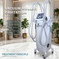 Machine de remodelage corporel par rouleaux sous vide pour la réduction profonde de la cellulite, la dégradation des graisses et le drainage lymphatique des cuisses, de l'abdomen et des hanches – Équipement de spa