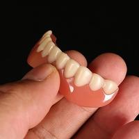 Nouvelles fausses dents Silicone placages supérieurs et inférieurs placages de rire parfaits prothèses dentaires pâte fausses dents accolades dents confortables