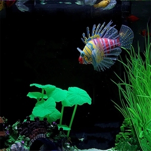 Glow in the Dark <strong>Lionfish</strong> Artificial Silicone Jellyfish <strong>Aquarium</strong> Decoration Simulation Fish Floating Ornament Fish Tank Decor - Product Image 3