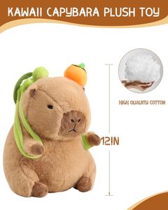 Phim Hoạt Hình Dễ Thương Đa Dimesions Capybara Búp Bê Sang Trọng Ba Lô Nước Cá Heo Sang Trọng Tùy Chỉnh Búp Bê Túi Cho Cô Gái Phim Hoạt Hình Vai Túi - Product Image 2