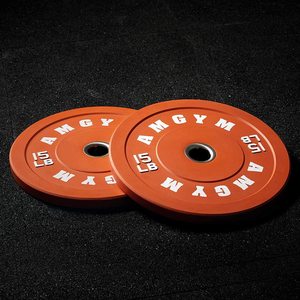 Plaques de pare-chocs en <span class=keywords><strong>caoutchouc</strong></span> <span class=keywords><strong>naturel</strong></span> Umet Plaques de poids durables, sans décoloration et résistantes aux fissures pour l'haltérophilie et l'entraînement CrossFit - Product Image 6