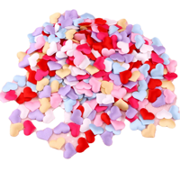 100 pièces par sac, confettis en forme de cœur 3D, amour, pétales en éponge en forme de cœur de 2 cm pour les décorations de fête, de mariage, de lit, de table, de fleurs