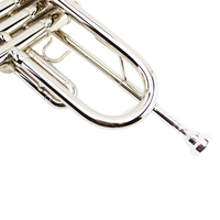 Nickel-plated Silver Brass Trumpet in B-flat (BB) Key Beginner-Friendly