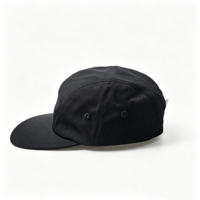 Topi Camper 5 Panel Logo Kustom, Topi Berbahan Katun dengan Tali Pengikat yang Dapat Disesuaikan, Topi Berpinggiran Datar Kustom untuk Pria Wanita, Topi Olahraga Grosir