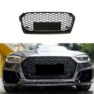 Migliore Offerta Griglia Anteriore a Nido d'Ape Stile RS5 per <span class=keywords><strong>Audi</strong></span> <span class=keywords><strong>A5</strong></span> S5 B9 2017 2018 2019, <span class=keywords><strong>Paraurti</strong></span> Anteriore Nero Lucido - Product Image 1