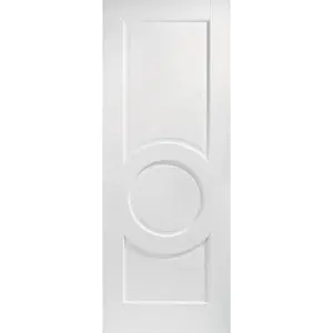 Porte intérieure élégante de style <span class=keywords><strong>Montpellier</strong></span> à 3 panneaux - Finition blanche apprêtée de qualité supérieure - Product Image 1