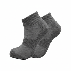 Women's Gray Terry Cotton & Bamboo Fiber Slip-On Breathable Daily Use <b>Slippers</b> - Product Image 2