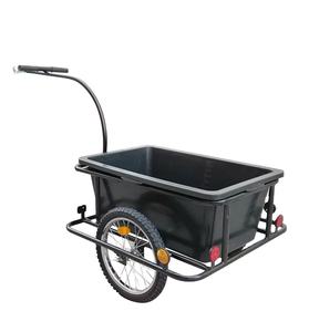 Remorque pliable pour vélo d'extérieur, avec poignée de rangement, porte-bagages - Product Image 1