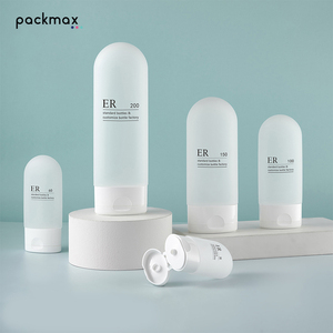 Tubes compressibles inversés blancs et givrés de 30-200 ml pour nettoyant visage et crème pour les mains – emballage cosmétique vide - Product Image 2