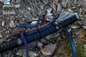 Épée Katana Dachi bleue faite à la main, jouet de collection pour cosplay SS666 - Product Image 3
