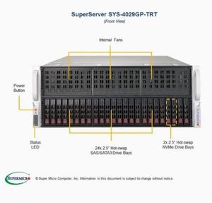 ซูเปอร์ไมโคร อินเทล ซีออน 3.2GHz GPU ซูเปอร์เซิร์ฟเวอร์ 4029gp-TRT มีสินค้าในสต็อก - Product Image 2