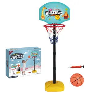 Professionnel Enfants En Plastique Réglable Toddler Intérieur Personnalisé Enfants Mini Rack Portable Stands Basketball Rack