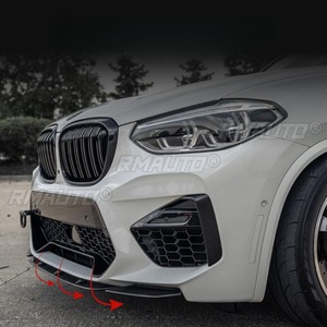 Front Bumper Splitter <b>Diffuser</b> Lip Bumper Protector Bumper Protector Body Kit For BMW X3m X4m F97 F98 2019-2021 <b>Car</b> Accessories - Product Image 3
