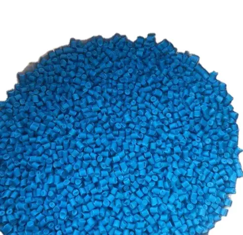 Высококачественная пластмассовая промышленная переработанная пленка из полиэтилена высокого качества, синяя цветная барабанная пластиковая гранула, полипропиленовое сырье, продажа