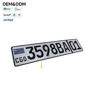 Placa <span class=keywords><strong>de</strong></span> Matrícula <span class=keywords><strong>de</strong></span> Vehículo <span class=keywords><strong>de</strong></span> Metal Duradera Personalizada, Pedido Urgente, Descuento por Volumen - Product Image 1