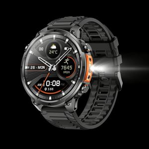 Reloj Inteligente de Lujo MK100 con GPS, Linterna, Pantalla TFT, Batería de Gran Capacidad, Detección de Salud, Asistente de Voz, Esferas Personalizables - Product Image 1