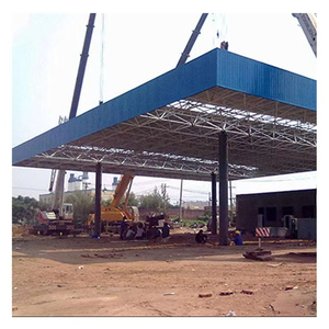 Phong cách thiết kế công nghiệp Kết Cấu Thép Nhẹ nhà prefab nhà & kho kết cấu thép xây dựng trạm xăng - Product Image 1