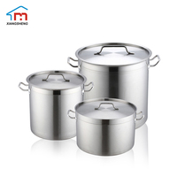 Xiangsheng Marmite en acier inoxydable 16cm 24cm tailles Double poignée pour cuisinière à Induction 50L ustensiles de cuisine pour soupe