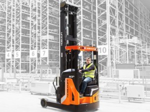Noblelift RT16Pro 1.6ton 48V Camión de alcance eléctrico 4,5 M-9,5 M Rango Mástil de tres etapas Ruedas que no dejan marcas Carretilla elevadora de accionamiento cómoda - Product Image 6