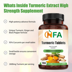 Suplemento Dietético al por Mayor, Tabletas de Cúrcuma de Alta Potencia con Raíz de Cúrcuma, Apoyo para su Salud y Bienestar - Product Image 4