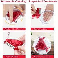 3-in-1 multifunctionele schil-, snij- en juliennesnijder, 1 stuk, keukenhulpje voor fruit & groenten, keukenhulpjes accessoire set
