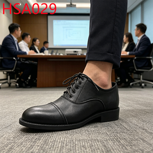 ZYF, <span class=keywords><strong>Zapatos</strong></span> <span class=keywords><strong>de</strong></span> Cuero para Hombre con Diseño <span class=keywords><strong>de</strong></span> Doble Articulación para Personal Gubernamental, <span class=keywords><strong>Zapatos</strong></span> <span class=keywords><strong>de</strong></span> Uniforme Hua Singh con Punta Redonda <span class=keywords><strong>de</strong></span> Cuero Patentado, HSA029 - Product Image 2
